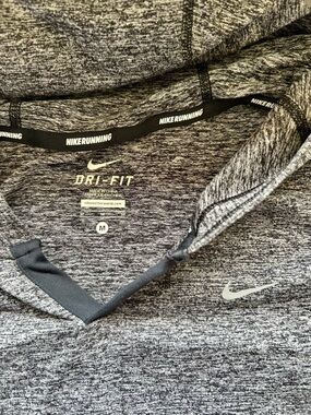 Nike Gray Heather Dri-Fit Running Hoodie